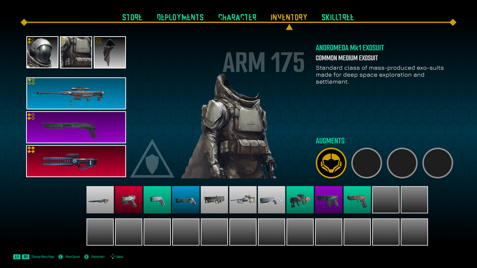 Character Menu — Equip Armor